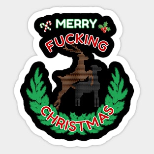 Merry Fucking Christmas Sticker